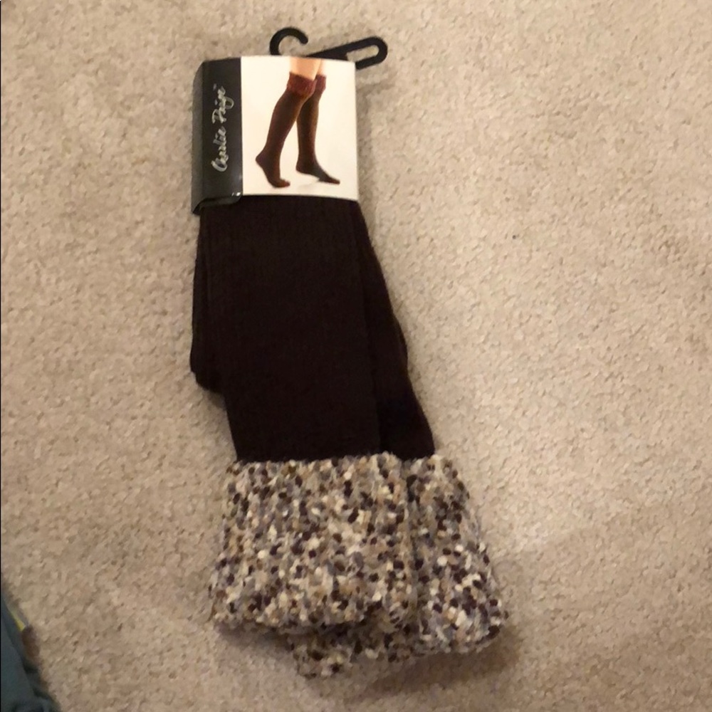 Charlie Paige cuffed boot socks